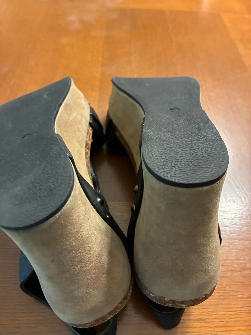 Pierre Dumas Black Studded T-Strap Sandals